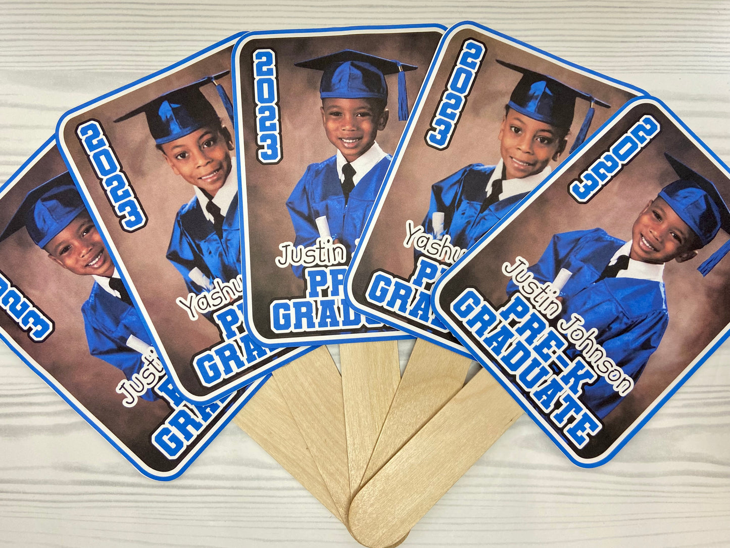 Custom Hand-held Graduation Fans