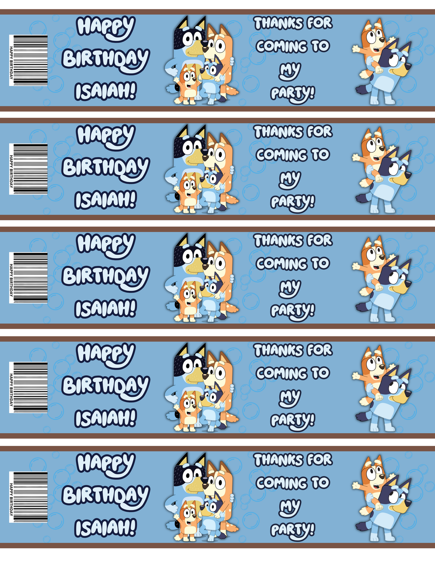 Bluey Party Favor Bundle (Digital)