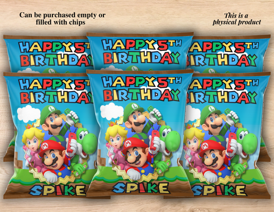 Custom Mario Chip Bags