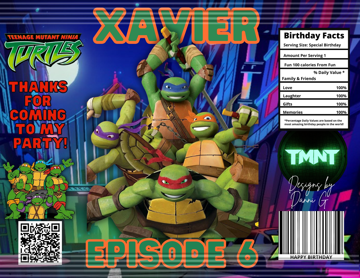 TMNT Party Favor Bundle (Digital)