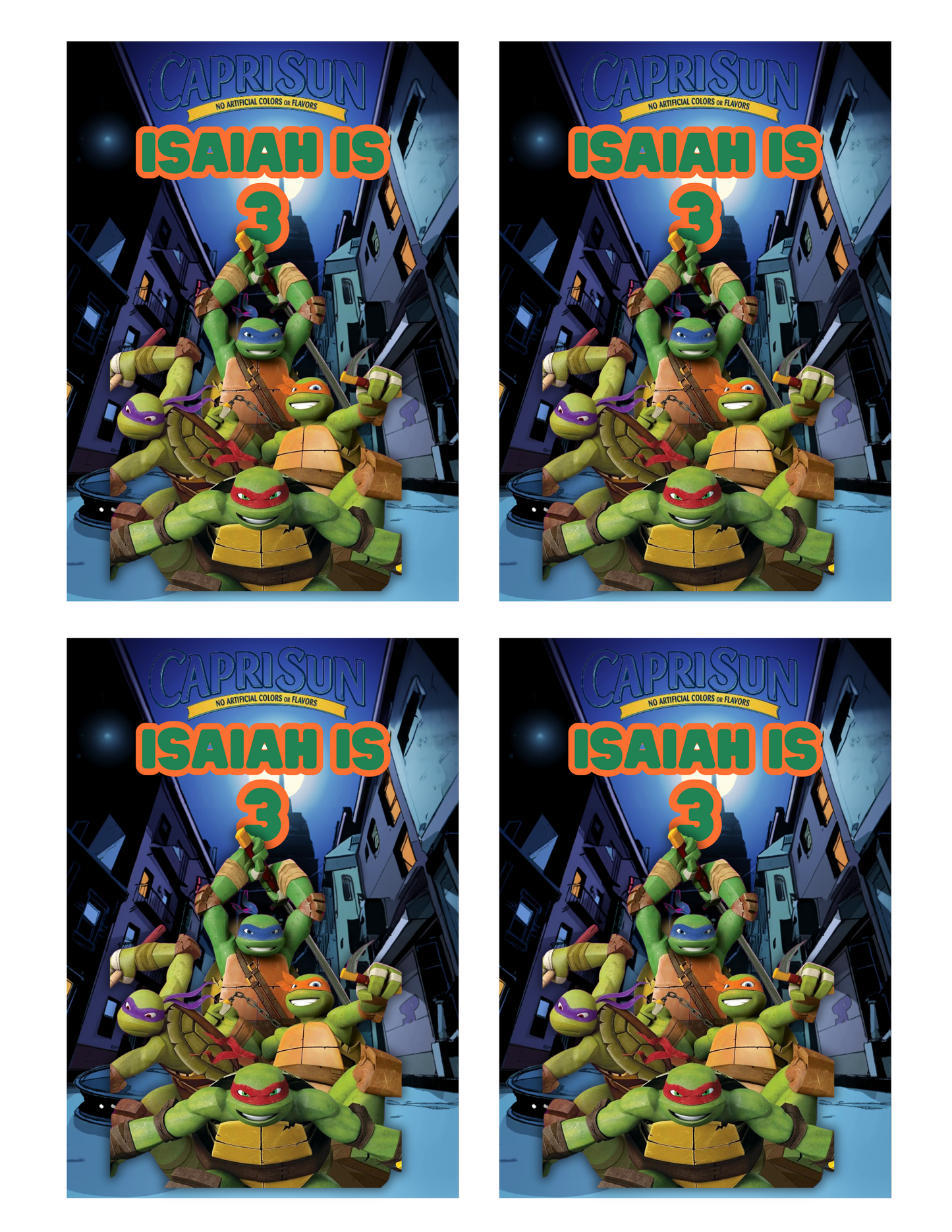 TMNT Party Favor Bundle (Digital)